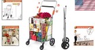Extra Large Basket Shopping Cart With Adjustable Handle