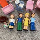 Vintage Little Tikes Dollhouse People Family Furniture Lot Tykes Van Coupe Slide