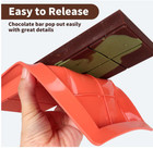 Dubai Chocolate Bar Mold Silicone Chocolate Bar Molds  Deep Rectangular  2 Pack