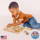 Melissa And Doug Farm Sound Puzzle - Wooden Peg Puzzle With Sound Effects  9 