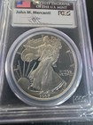 2007 W Proof Silver Eagle Pcgs Pr69 Dcam John Mercanti Signed  Beautiful  