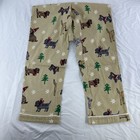 The Company Store Family Flannel Kids Button Down Pj Sz 7  8 Dog Print Holliday