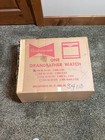 Vtg Budweiser Double Sided Grandfather Watch Lighted Clock Sign Nos Box