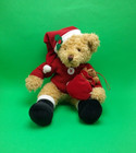 Vtg Russ Berrie Sammy Santa Teddy Bear W baby Christmas Plush 12 