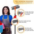 59 5   Window Cleaner Kit  Outdoor Squeegee For Glass   Mirror Cleaning