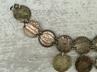 Antique Victorian Silver Love Token Bracelet With 12 Seated Liberty Dimes 1880s