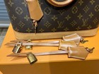 100  Authentic Louis Vuitton Lock   Key Aftermarket Leather Clochette Key Bell