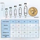 300pcs Fishing Swivels In 5 Sizes  Fishing Speed Clips For Fishing Lures With