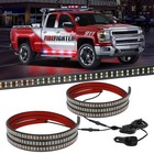 2pcs 70  Waterproof Led Emergency Strobe Lights - Red   White Flashing Safety St