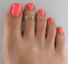 Valentine Gift Solid Metal 925 Silver Women s Cute Heart Link Band Toe Ring