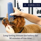 Oster Professional Fast Feed Cordless Animal Pet Clippers  Blue For Dogs