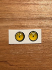 5 Pair 10mm Yellow Glass Eyes For Taxidermy And Decoy Making Pinpoint Pupil