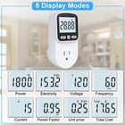 Upgraded Watt Meter Power Plug Home Energy Monitor 8 1 Pack  Grey