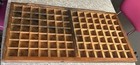 Antique Shadow Box Letterpress Type Tray 98 Same Size Compartments Seattle 