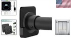 Black Acrylic Shower Curtain Rod Holder 2 Pack