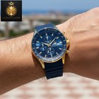 Maserati Men s Chronograph Dial Watch Blue Silicone Strap Sfida R8871640004