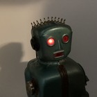 Rare Vintage 1950s Blue  zoomer  Ratchet Tin Robot Toy By Nomura T n  Japan