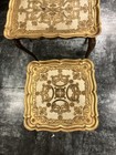 Vintage 1950s - 60 s Italian Florentine Gilded Plastic Nesting Tables - Set Of 3