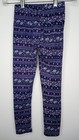 Shosho Girls Printed Stretch Pants Leggings Size 7 8