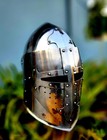 Crusader Knight Helmet  18 Gauge Steel Medieval Templar Armor - Cosplay  Larp