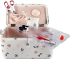 Singer Large Premium Sewing Basket With Notions Kit   Anthriscus Print 