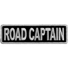 Road Captain Mc Club Rank Flash Patch Black White   Biker  Embroidered