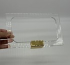 Vintage Allibert Mcm Acrylic gold Hand Towel Holders Pair  Nos  Lucite France