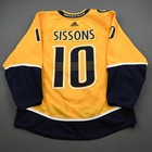 2019-20 Colton Sissons Nashville Predators Game Used Worn Nhl Hockey Jersey