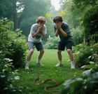 Realistic Rubber Snake Prank Toy With String Clip Party Joke Gag Gift