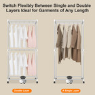 1010w Electric Portable Folding Dryer 110v Small Vertical Dryer 3-layer Gray Usa