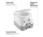 Dometic 2 6 Gallon 972 Portable Toilet