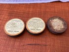 3 Vintage Tin Of Chamberlain   s Face Powder Used