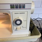 New Home Janome Retro Sewing Machine    works Great   W stretch Stitches   Extras 