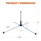 1pcs Roll Up Sign Stand Spring System-road Work   Safety Control Stand