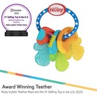 Nuby Ice Gel Teether Keys - Silicone Soothing Baby Teether Toys For Infants - Ge
