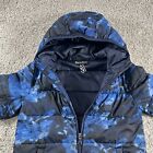 Under Armour Puffer Jacket Youth Medium Blue Cano Hooded Snow Ski Outdoors Coat