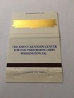Vintage Matchbook Cover Matchcover 40 Strike John F Kennedy  Performing Arts Dc