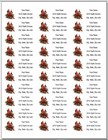 150 Red Cardinal Birdhouse Bird House Return Address Labels Personalized