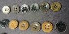 60 Antique Work Button True Blue Keystone Winnie The Pooh Sweet Orr Vintage Lot