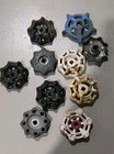 Diecast Water Faucet Valve Knobs Handles Spigot Industrial Steam Punk Art Lot 10
