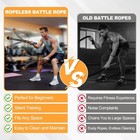 2pcs Adjustable Weighted Ropeless Battle Ropes  Heavy Duty Cordless Battle Rope