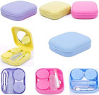 Cute Pocket Mini Contact Lens Case Travel Kit Easy Carry Mirror Container Hol   