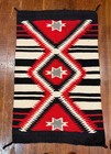 1930s Wool Rug Flawless Weaving Eye Dazzler 36 5 X 23 5 Wall Hanger 