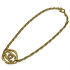 Chanel Coco Mark Cc Logo Necklace Gold Vintage Accessory Authentic Japan