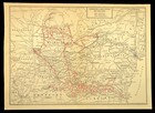 Antique Chesapeake And Ohio Railway Map C o Railroad Map Old Original