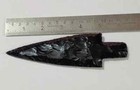 Black Obsidian Arrowhead Spearhead - Stone Blade For Healing   Arrow Decor
