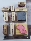 Mixed Lot 10 Rubber Wood Stamp Blocks Variety Miscell Scrapbooking  cardmaking  6