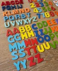 Set Of 130 Mixed Material Alphabet Letters   Numbers Kids Fridge Play Magnets