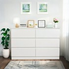 6-drawer Dresser With Spacious Top   Concealed Handles  Modern Wood