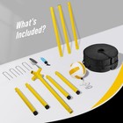 Tetherball And Rope  Tetherball Set With Sturdy Base And Pole  Adjustable Tet   